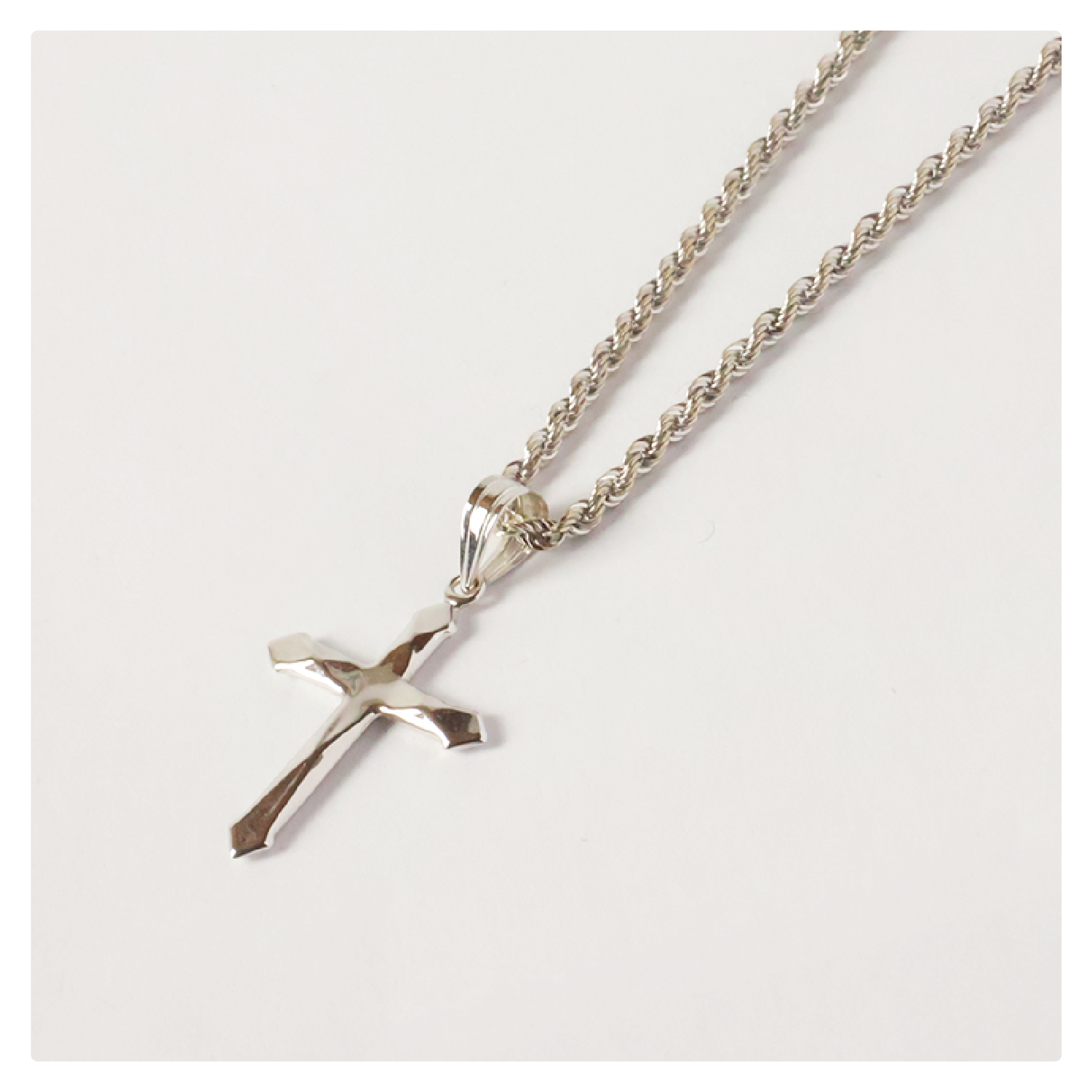 金製 ペンダントトップ付ネックレス ホワイトゴールド | 柳生質